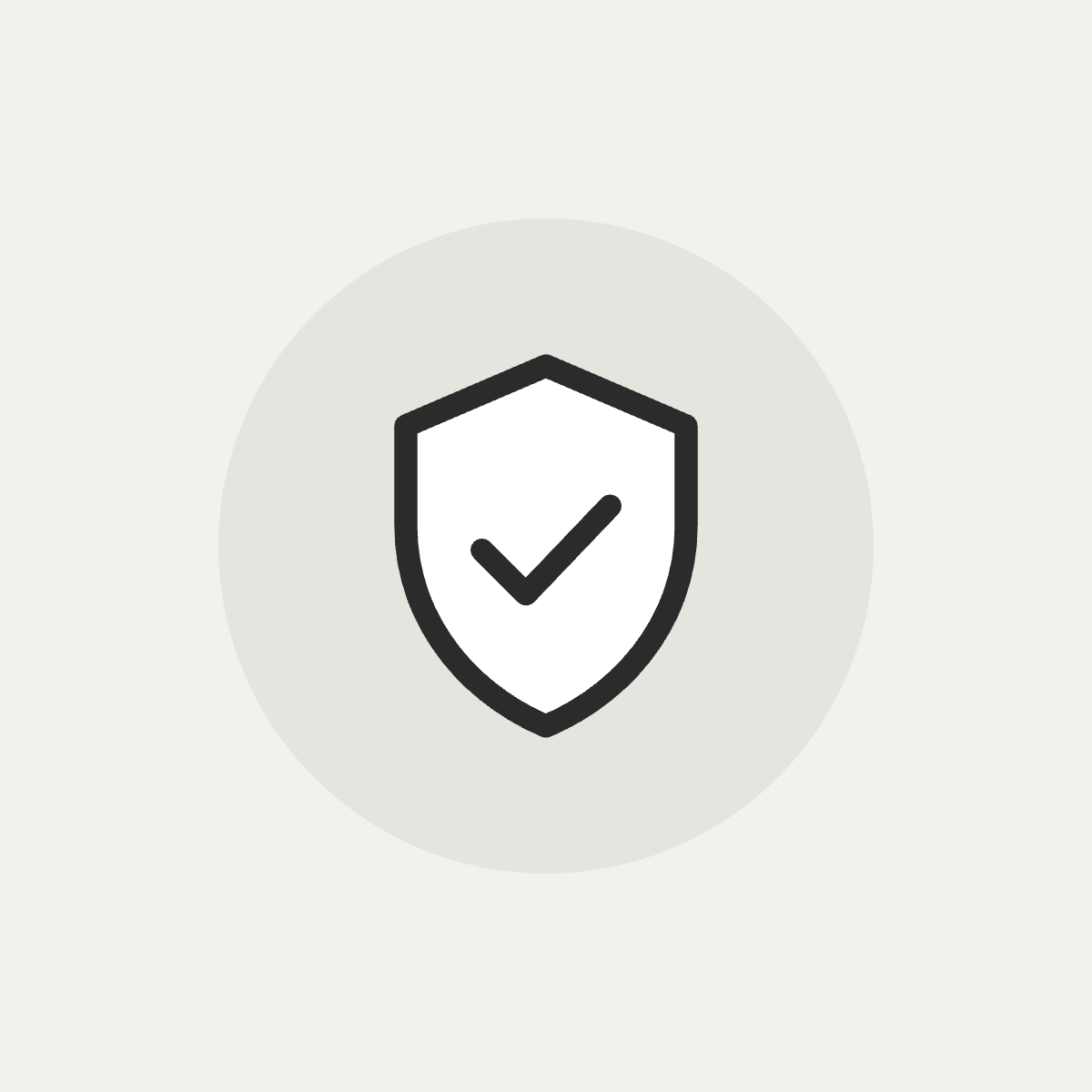 Shipping protection shield icon