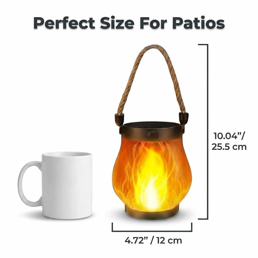 Solar flame lantern dimensions